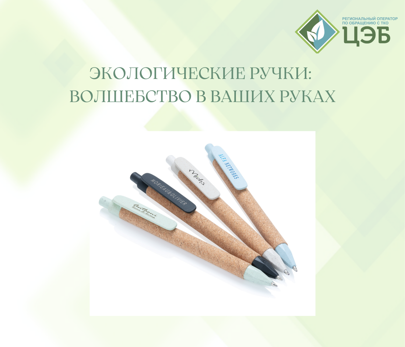экологические ручки: волшебство в ваших руках